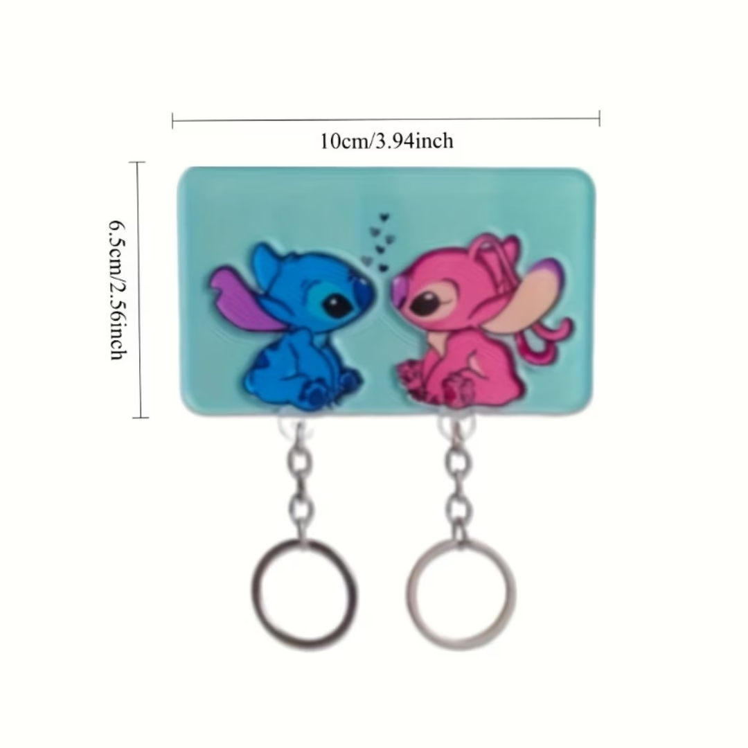 Stitch & Angel Akrilik Açarlıq Dəsti - Cütlüklər Üçün
