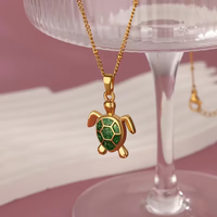 🐢 Tısbağa Kulonlu Boyunbağı - Paslanmayan Poladdan