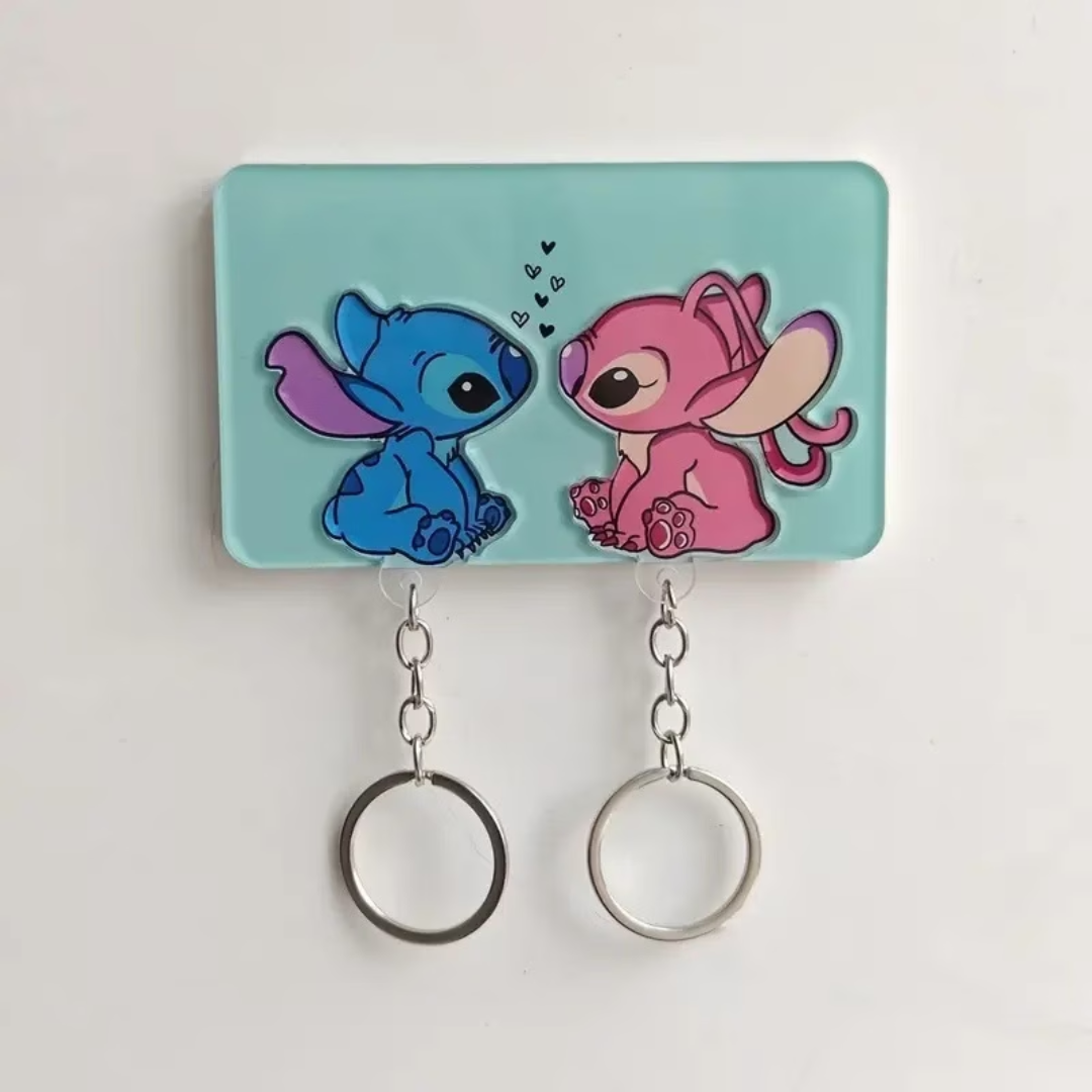Stitch & Angel Akrilik Açarlıq Dəsti - Cütlüklər Üçün