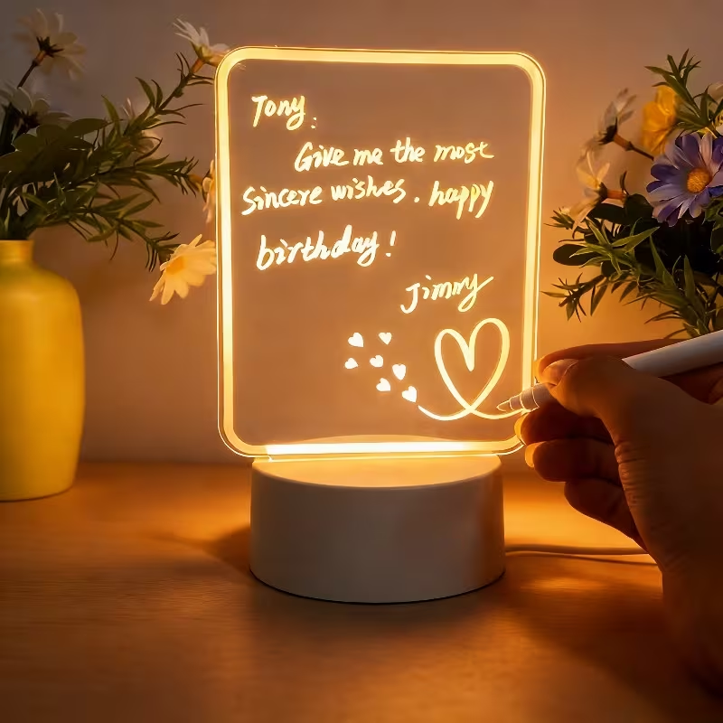3D LED Yazı Lövhəsi – İşıqlı Masaüstü Lampa