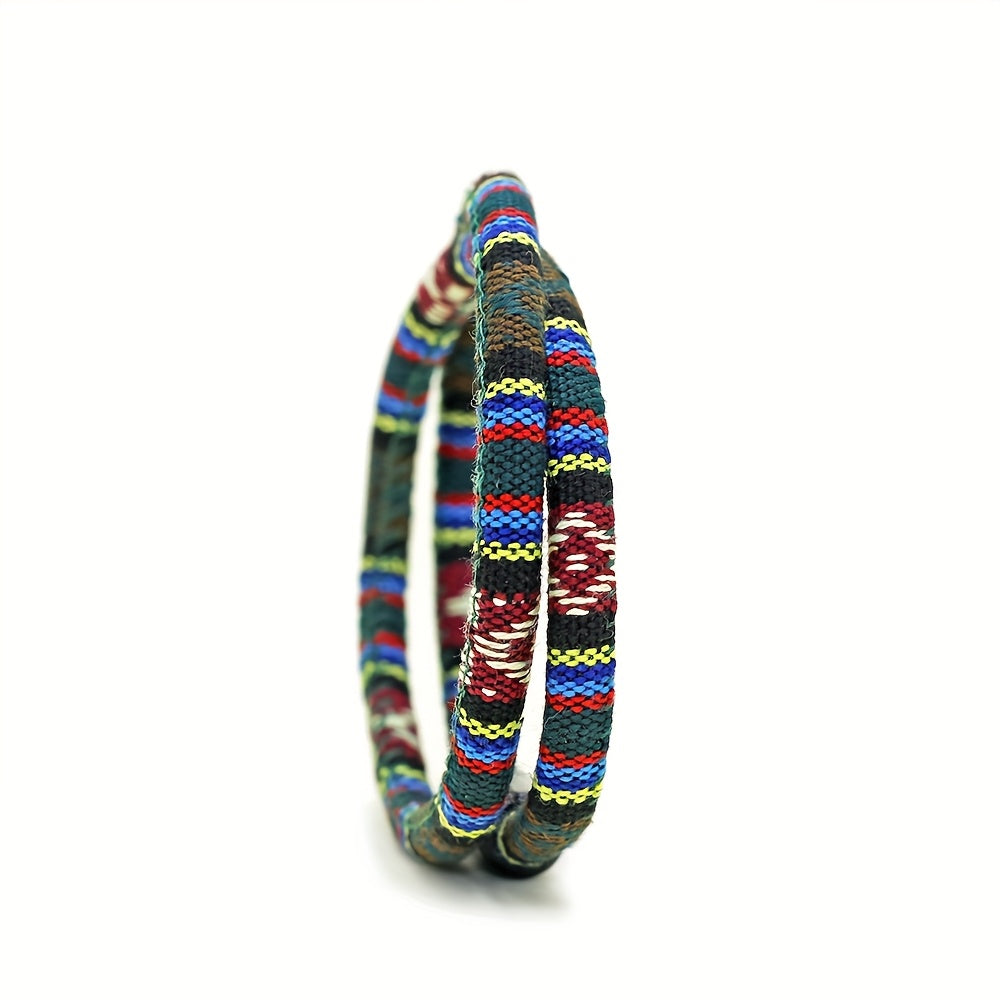 Boho Üslublu Rəngli Toxuma Kişi Bilərziyi