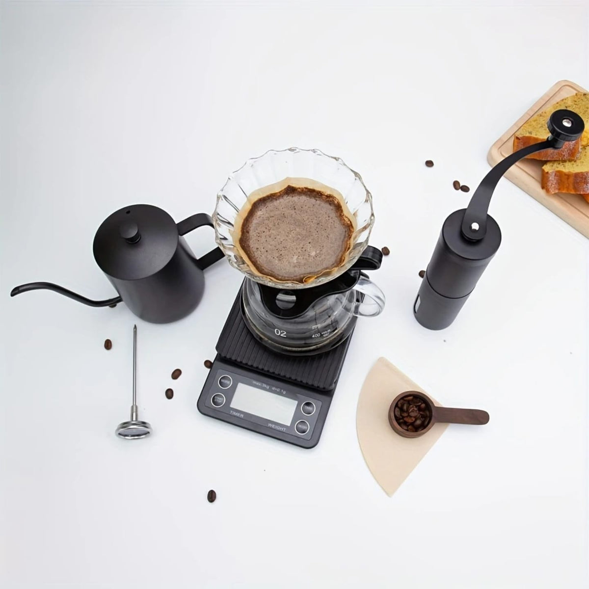 V60 Dəmləmə Qəhvə Dəsti